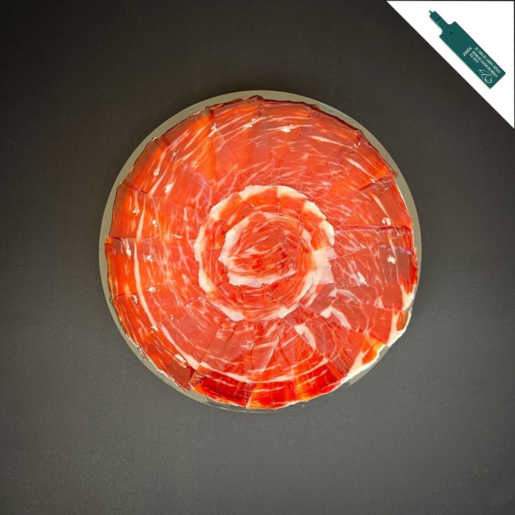 Jamón Cebo de Campo. Jamón Ibérico Cebo de Campo 50%. Loncheado. Cortado a Cuchillo. 90 gr. - Club Jamón