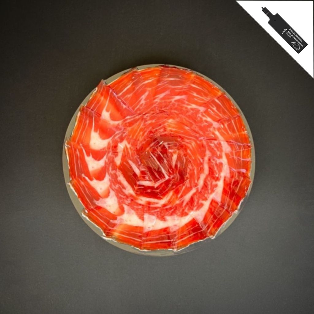 Jamón Ibérico de Bellota. Jamón Bellota 100% Ibérico. Loncheado. Cortado a Cuchillo. 90 gr. - Club Jamón