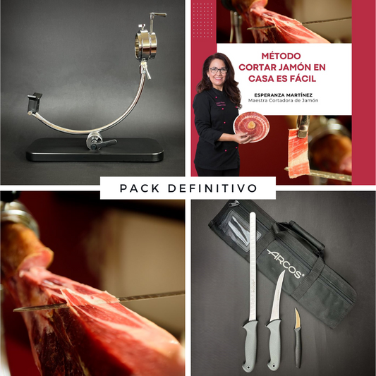 Ultimate Pack Cutting Ham at Home is Easy: Ham Stand + Knives Pack + Online Step by Step + Gifts