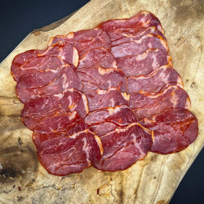 Lomo de Cebo Ibérico. Lomo de Cebo Ibérico 50% Raza Ibérica. Loncheado. 100 gr. - Club Jamón